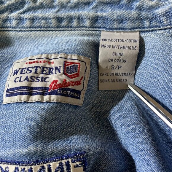 Vintage Caterpillar Denim Cut-Off Shirt - Picture 7 of 10